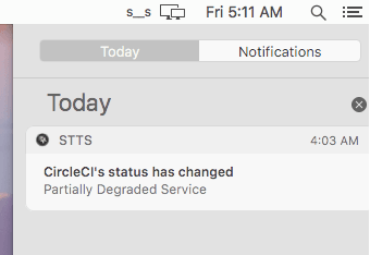 Stts notification