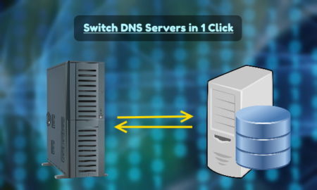 Switch DNS Servers from System Tray in Windows 10 in 1 Click