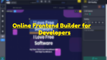 Website Frontend Builder for developers