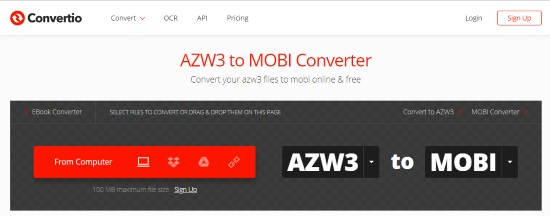 convert AZW3 to MOBI