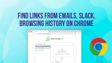 find links from email, slack, etc