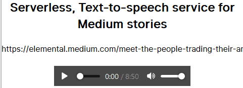 free text to speech service to listen to medium articles