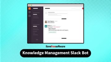 knowledge management slack bot