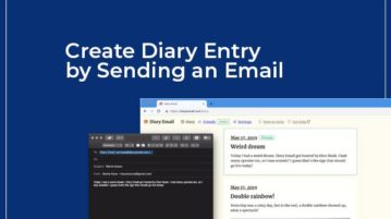make diary entry by sending an email