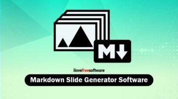markdown slide generator software