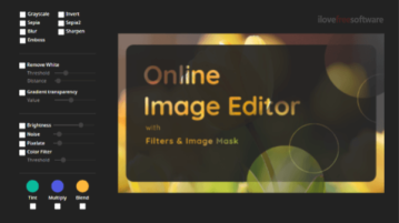 Free Online Image Editor with Image Mask, Advanced Filters