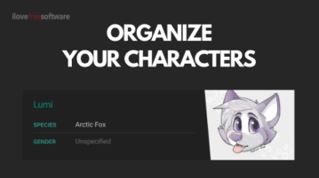Free Website to Organize Characters for Novels, Comics, Anime