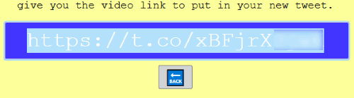 output url generated