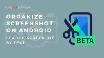 Screenshot Manager by Mozilla to Search Screenshot by Text on Android