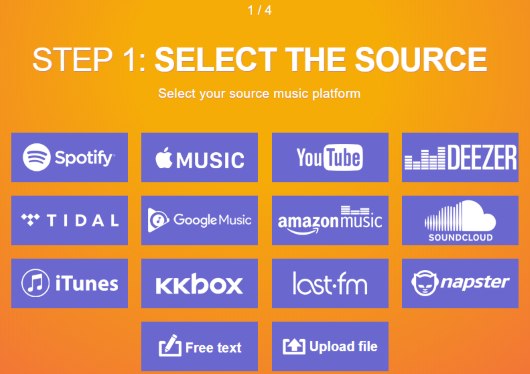 select soundcloud as source