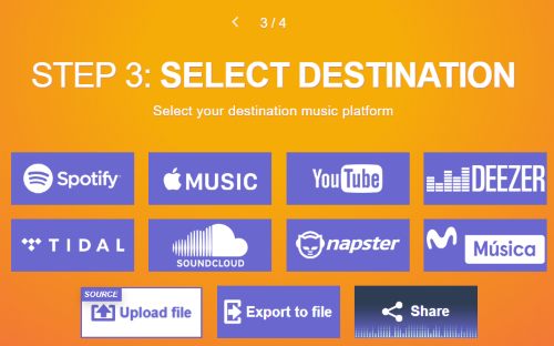 select soundcloud option