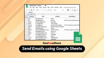 send emails using google sheets