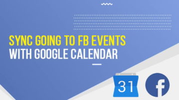 sync going to fb events with google calendar