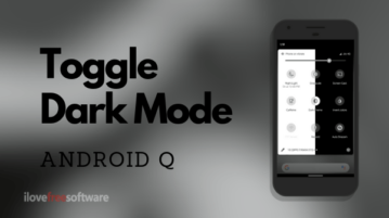 How to Toggle Dark Mode in Android Q?