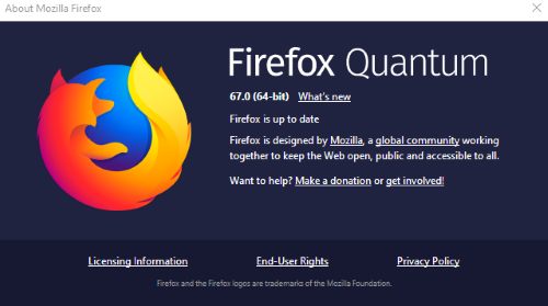 update firefox to latest version