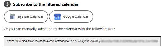 use Google Calendar button