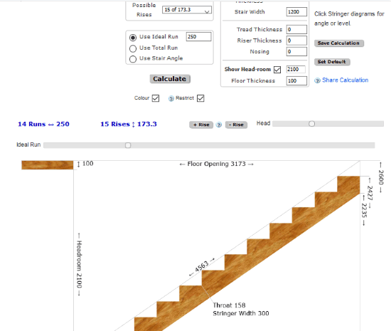 Blocklayer.com website stair calculator