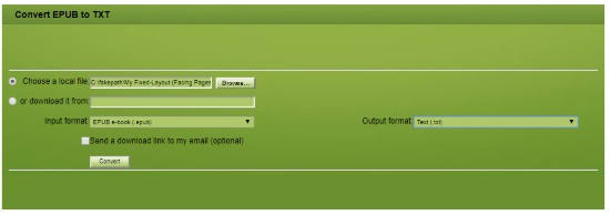 Convert EPUB to TXT Online
