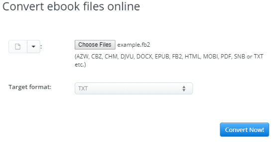 Convert FB2 to TXT Online