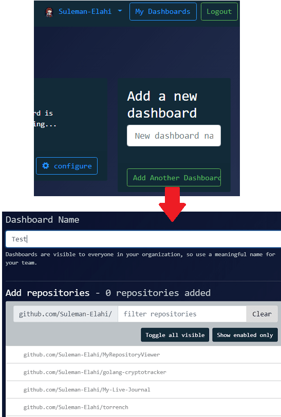 Create custom dashboard