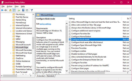 How to Tweak Microsoft Edge Settings using Windows Group Policy