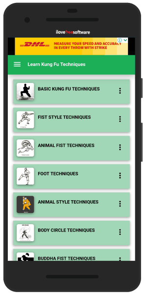 Kung Fu training apps for Android