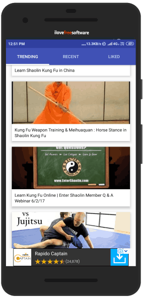 Kung Fu training apps for Android