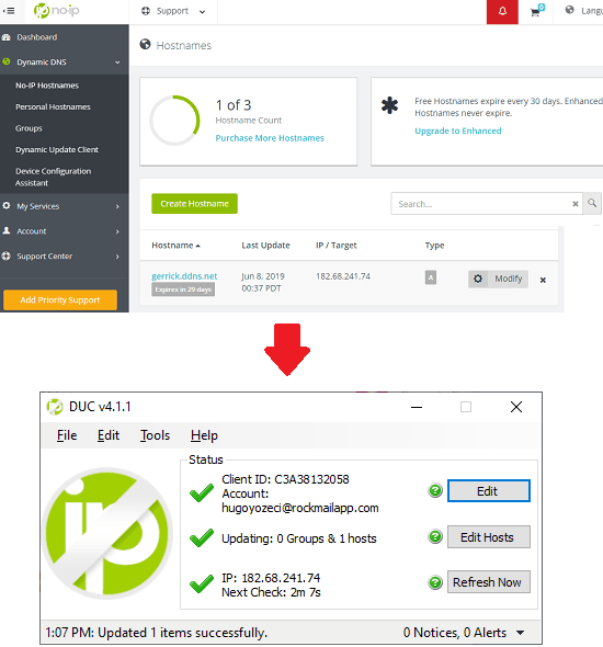 No-IP in action