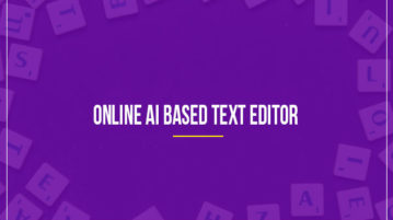 Online AI Based Text Editor