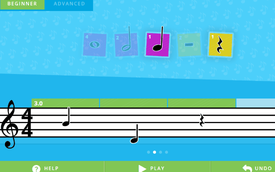 Online music maker for kids