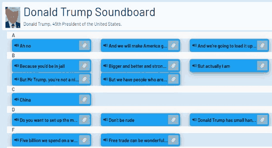 Play Donald Trump Soundboard