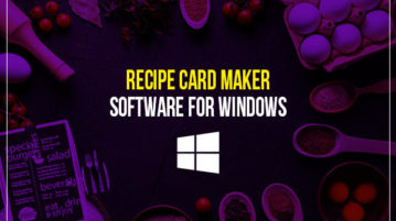 Recipe card maker software for Windows