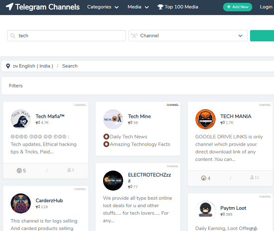 Telegram Channels in action