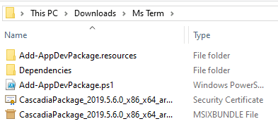 Windows terminal Files Structure