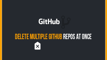 delete github repos at once