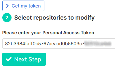 enter access token