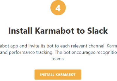 install karmabot to slack