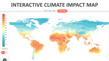 Interactive Climate Change Map to Visualize Climate Impact