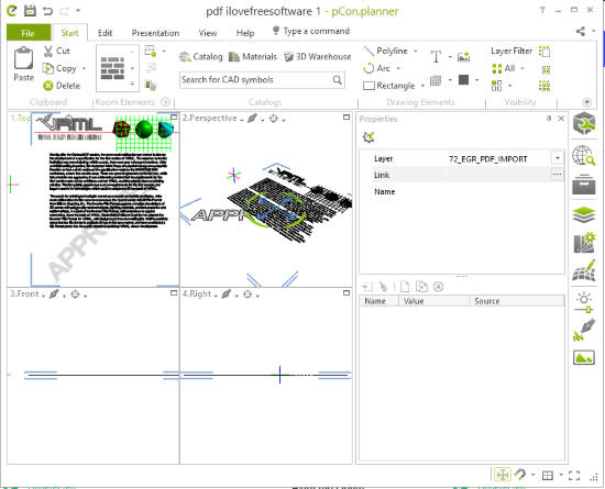 pCon.planner software interface