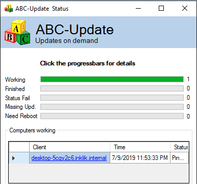 ABC-Update progress