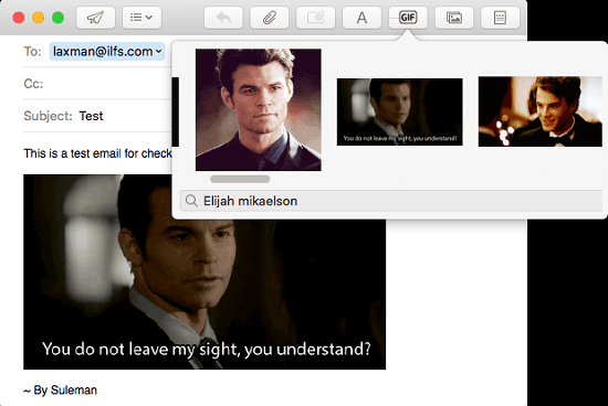 Adding GIf in Apple Mail