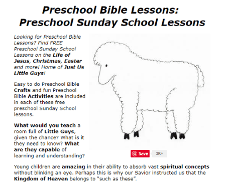 Bible lessons for toddlers
