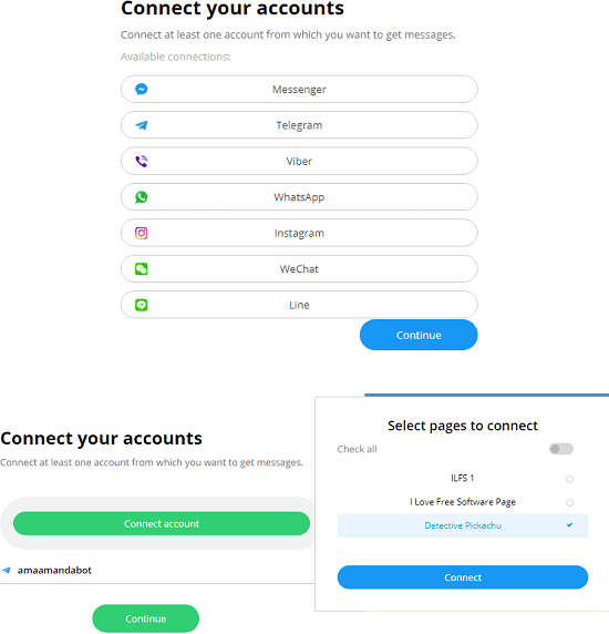 Connect your accounts ReplyNow