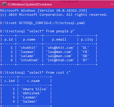 Free Software to Join Data from Multiple Databases and Files using SQL