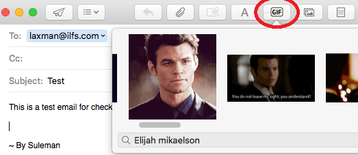 Giphy Apple Mail Extension Search GIFs