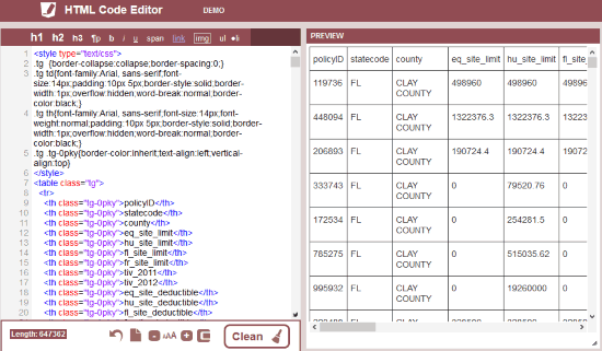 HTML Code Editor