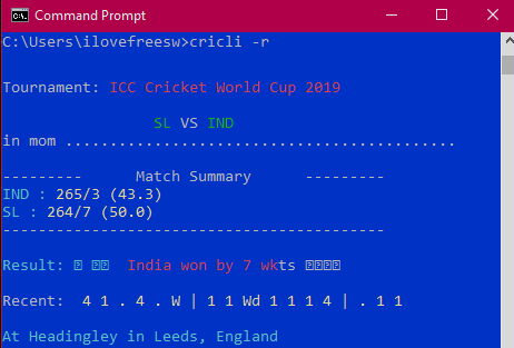 How to See Live Cricket Score with Commentary in Terminal