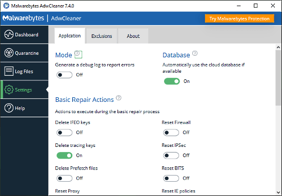 Malwarebytes AdwCleaner Free04