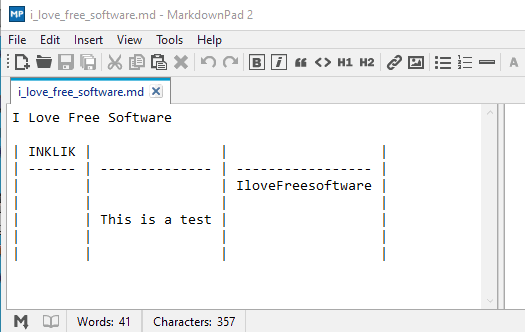 MarkdownPad 2- interface