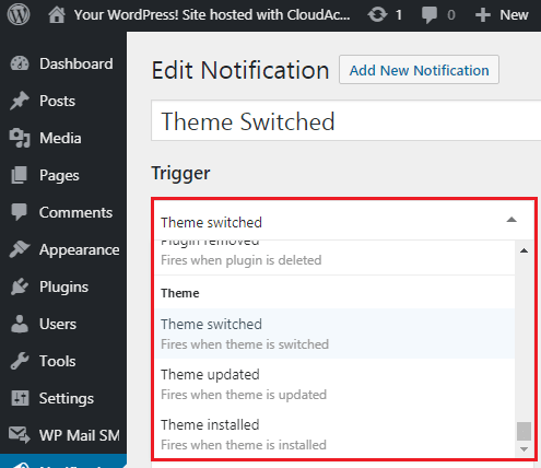 Notifications Triggers